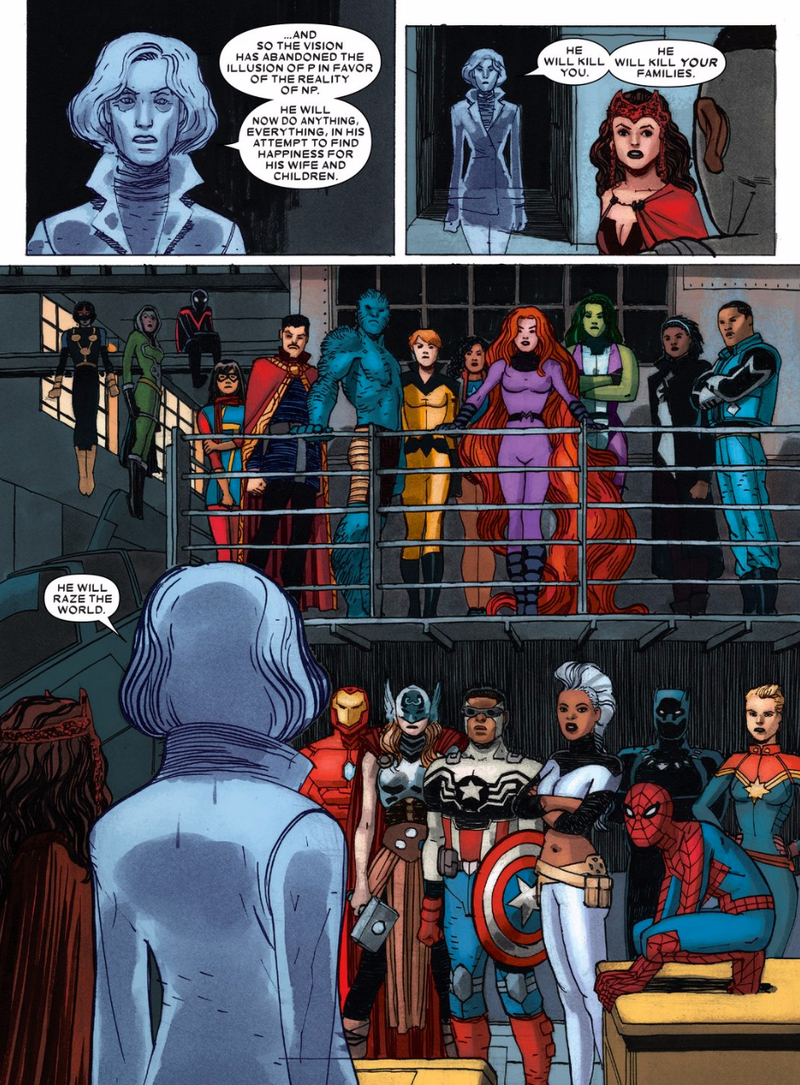Illustration for article titled The Vision and the Scarlet Witch Had Marvel Comics’ Most Fucked-Up Superhero Romance